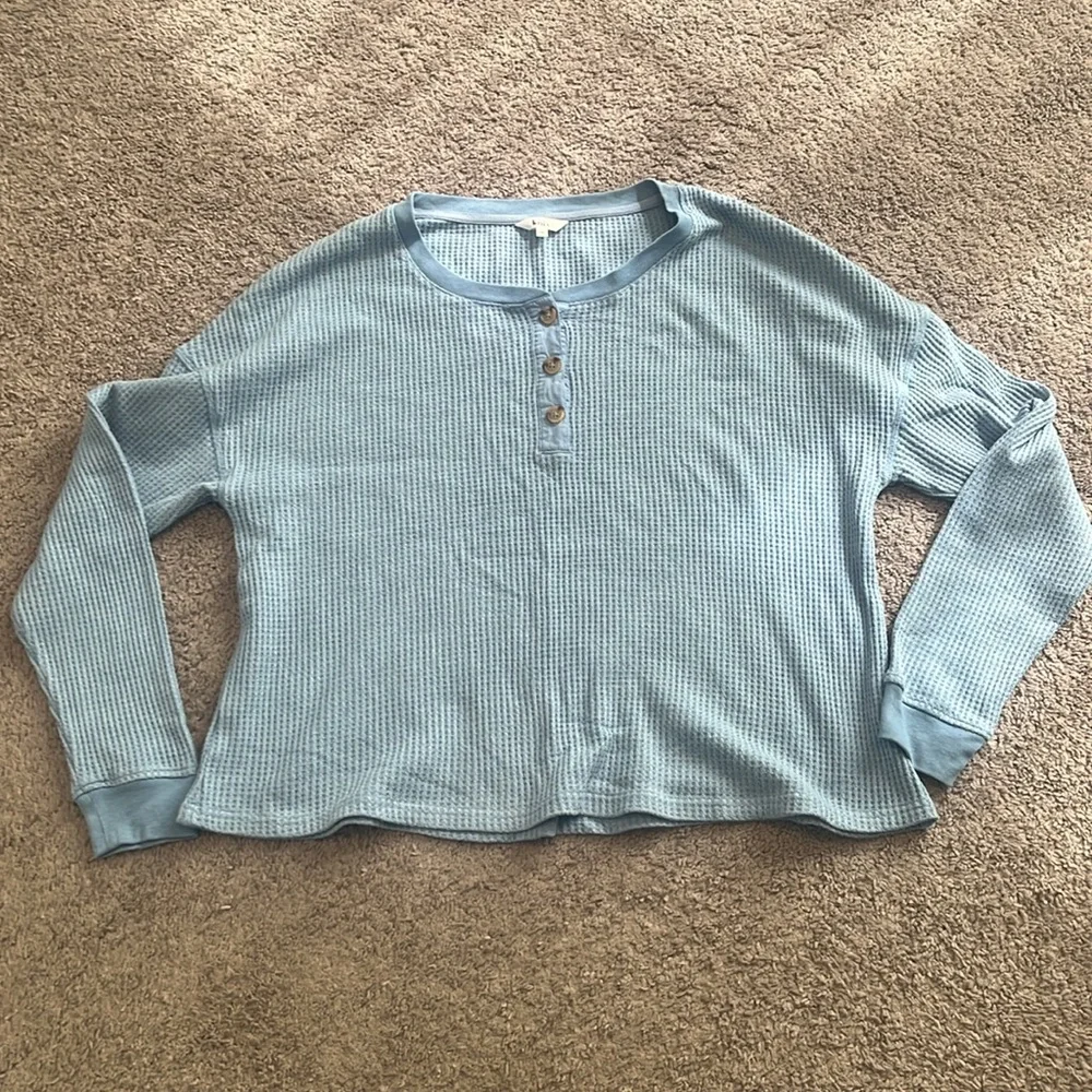 Knix waffle jogger and Henley top set